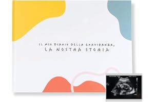 ADEGO Diario della Gravidanza per Mamma - Album dei Ricordi per Future Mamme - Libro Gravidanza da Compilare con Spazio Foto e Pensieri Settimanalmente