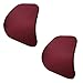 Produktbild Multifunktionale Metall Elastische Auto Lordosenstütze Rückenkissen, Sitz Stahldraht Taille Kissen Geeignet Für Autositz Home Office (2 Paket),WineRed