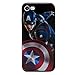 Price comparison product image iPhone 8 3D Marvel Silicone Case/Gel Cover for Apple iPhone 8 (4.7")/Screen Protector & Cloth/iCHOOSE/Captain America - Swing