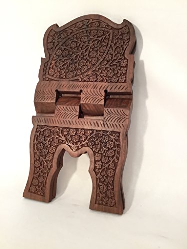 MOJOPANDA Wooden Hand Crafted Finest Quality holy Book Stand (Rehal)