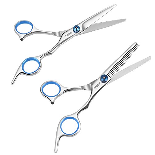 Molain Scheren Set Friseurscheren & Effilierschere Haarscheren Edelstahl Kämme mit Aufbewahrungstasche - 3