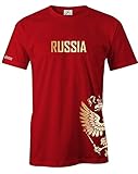 RUSSLAND - RUSSIA - GOLD - FANSHIRT - HERREN - T-SHIRT in...