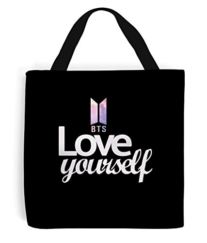 kPopLondon BTS Tote Bag  Impreso y Cosido a Mano | Impreso en Ambos Lados Love Yourself