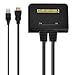 Produktbild TOOGOO 1X2 Port USB HDMI KVM Umschalter mit Kabel fuer Dual Monitor Tastatur Maus