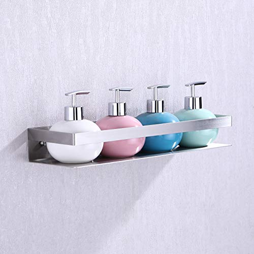 KES 40CM Serviteurs de Douche Salle De Bain Douche Etagère Support Mural Brossé SUS 304 en Acier Inoxydable, BSC205S40A-2
