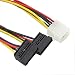 Produktbild TAOtTAO In zwei Netzkabel aufgeteilt Neues 4Pin IDE Molex zu 2 Serial ATA SATA Y Splitter Festplatten-Stromversorgungskabel