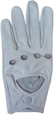 Ladies Classic Vintage Genuine Leather Fashion Driving Chauffeur Gloves