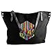 Produktbild liangxiquguidaojiaotongshe Multicolored Cube Womens Tote Bags Canvas Shoulder Handbag Satchel Purse Bag