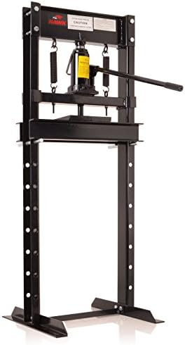 Hawk Tools Heavy Duty Black 12 Ton Workshop Garage Hydraulic Upright Shop Press