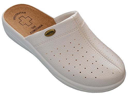 Damen Pantolette Sandalen Komfort Kork Hausschuhe Arbeit Modell 3512