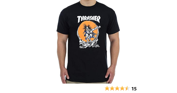 T-Shirt Men Thrasher Skate Outlaw T 