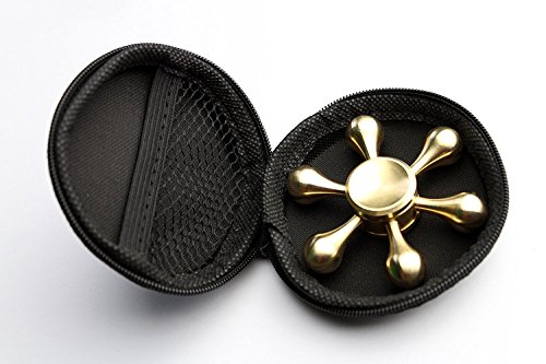 Spinner, Infreecs Fidget Hand Spinner Finger Spielzeug Ultra Schnelle Bremskraftbegrenzer für Kinder und Erwachsene Hexagonal,Gold - 4