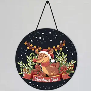 TheYaYaCafe Christmas Gifts Decoration Ornaments Christmas Time Wall Door Hanging - 11 x 11 inches