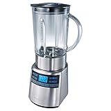 ProfiCook PC-UM 1006 Universalmixer, elektronische Geschwindigkeitsregelung mit Ice-Crush-Funktion, abnehmbarer Glas-Mixbehälter mit Skala, LCD-Display (blau beleuchtet), Edelstahlgehäuse ProfiCook PC-UM 1006 Universalmixer, elektronische Geschwindigkeitsregelung mit Ice-Crush-Funktion, abnehmbarer Glas-Mixbehälter mit Skala, LCD-Display (blau beleuchtet), Edelstahlgehäuse