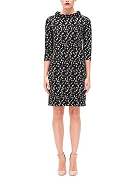 s.Oliver BLACK LABEL Damen Jerseykleid mit Stehkragen