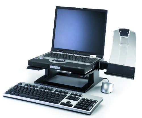 3M Notebook-Ständer, schwarz, höhenverstellbar (32,0 x 32,0 x 10,2 – 15,2 cm) - 2