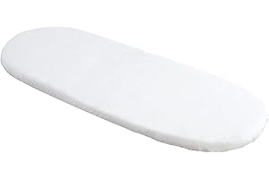 Medi Partners Lenzuola Lettino Culla 86x40 Lenzuolo Navicella Neonato Carrozzina con Angoli - 100% Cotone Passeggino Materasso Fitted Sheet Coprimaterasso (Bianco)