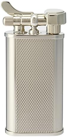 Tsubota Pearl Japanese Premium Pipe Lighter Chrome Barley Finish