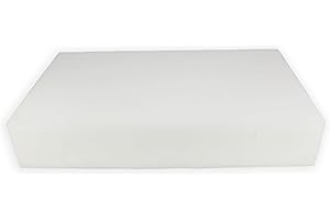 Acomoda Textil - Plancha de Espuma a Medida 23kg/m³. Pieza de Espuma de Alta Densidad y Firmeza para Tapizar, Sillas, Sofás, Colchones, Manualidades. (50X50X10)