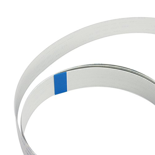 COM-FOUR® 3x Ersatz-Flexkabel für Raspberry PI, Flachkabel für Display, Kamera und andere Anwendungen, 100 cm (3 Stück – 100cm 1.0 Pitch) - 3