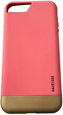 iPhone 7 Plus Case 2017,HAVE1SEE Hybrid Slim Protective Soft Interior Metallic Slider Style Hard Case Scratch Protection Shockproof Two-stage Case for Apple iPhone 7 Plus Pink+Gold