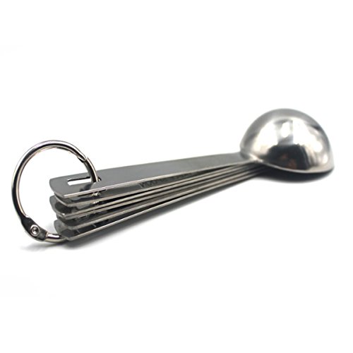 Glovion Messlöffel-Set aus Rostfreiem Stahl Löffel,6-teilig - 7