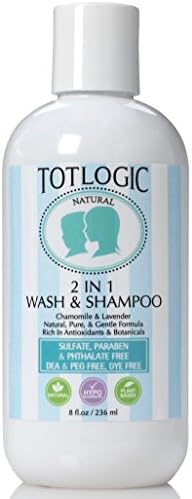TotLogic 2 in 1 Body Wash & Shampoo - 8 oz, No Sulfates, No Phthalates (Original Scent)