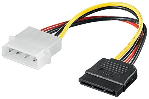 Wentronic Power-Adapter (4-polig Stecker auf S-ATA) schwarz