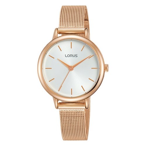 Preisvergleich Produktbild LORUS- QUARTZ LADIES ROSE GOLD WHITE DIAL MESH BRACELET WATCH