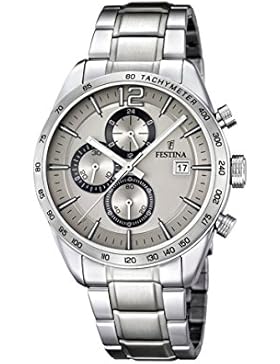 Festina Herren-Armbanduhr XL Chronograph Quarz Edelstahl F16759/2