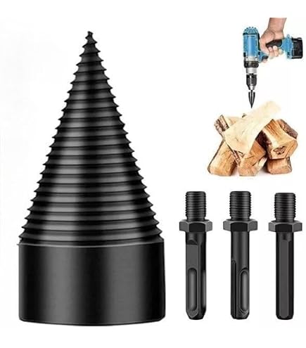 Set Punte Per Spaccalegna Festberg - 32 Mm E 42 Mm, Per Trapano, Divisione Legna Veloce E Sicura