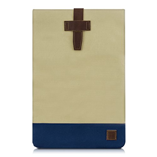 kwmobile Universal Sleeve Tasche für 12,5″ 13″ 13,3″ Laptop / Notebook / Ultrabook in Hellbraun Dunkelblau - 5