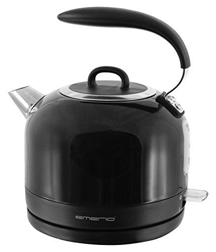Preisvergleich Produktbild Emerio Wasserkocher, 1.7L, Edelstahl, schwarz, 2200W
