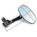 Motorcycle Chrome Plated Billet Aluminum Outside Rearview Side View Mirrors Multi Angle Adjustable Blindsight Rearview Handle Bar End Convex Universal Fit For Motorcycle Sport Bike Honda CBR 125R 250 600F4i
