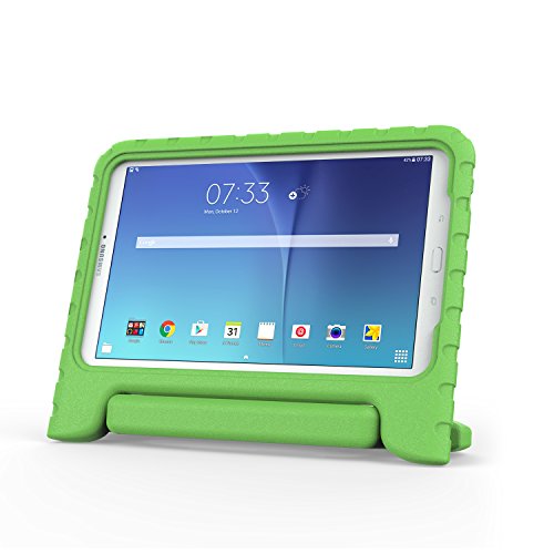 MoKo Tab E 9.6 Hülle Case – MoKo Superleicht EVA Stoßfest Kinderfreundlich Kinder Schutzhülle mit umwandelbarer Handgriff Handle und Standfunktion für Samsung Galaxy Tab E 9,6 Zoll Tablet-PC, Grün - 3
