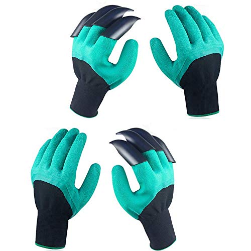 jelyndm Garden Genie Gloves - Right Hand Claws Gardening Gloves, Quick to Dig Plant, Safe for Rose Pruning