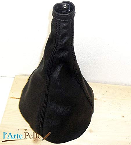 Cuffia leva cambio Fiat 600 vera pelle nera