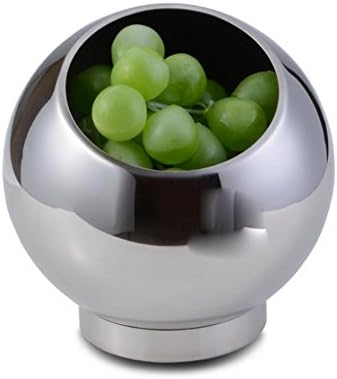 Stainless steel spherical tank canister countertop clutter cans trash can ashtrays tissue boxes the candy Bowl fruit bowl , 2