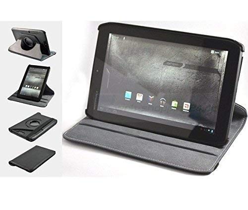 LEDELI Housse de Protection Sac Bandoulière Étui Protecteur Housse Voyage avec Support - Noir, für Motorola Xoom 2 8.2" Media Edition