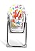 iSafe MAMA Highchair - Hawaii Recline Compact Padded Baby High Low Chair Complete With Double Tray & Storage Basket