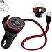 Produktbild Quick Charge 3.0 Auto Ladegerät XDODD 3 Port 45W KFZ Adapter Ladegerät mit QC 3.0 und Type C-Kabel USB Kfz Ladegerät für Samsung Galaxy / Note/ S9, iPhone, iPad, HTC, LG, Smartphones, Tablets, Powerbank und mehr[mit 90cm Micro Ladekabel]
