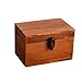 Produktbild NAN Holz Farbe Holz Desktop Aufbewahrungsbox Zertifikat Box Hause Hand Schmuck Schmuck Aufbewahrungsbox mit Schloss Holz (größe : 22.4 * 14.6 * 14.7cm)
