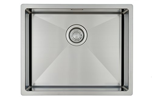 Edelstahl Küchenspüle/ Spülbecken Copa Design 55-40 Flächenbündig / Unterbau - Eckige Edelstahlspüle/ spüle 55*40 cm