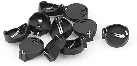 sourcing map SR2032/SR2035 PCB Mount 1.5V Coin Cell Button Battery Holder 10Pcs