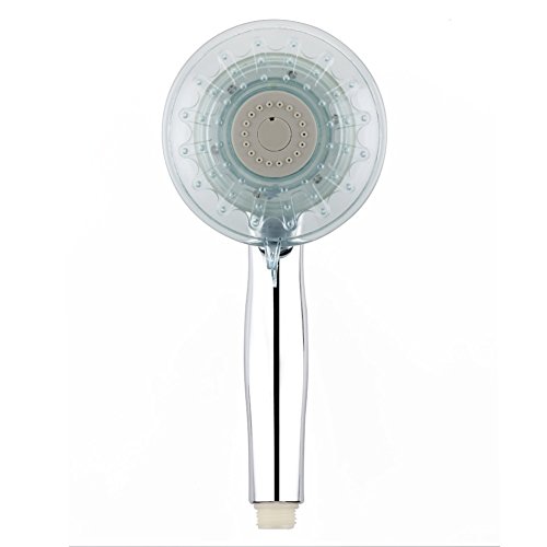 Mowiss LED Hand Duschkopf 7 Farbe Gradual Changing LED Handheld Badezimmer Duschkopf mit Air Jet LED Turbo Druck Boost Düse Technologie - 5