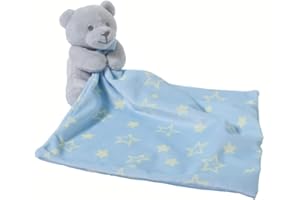 CREVENT Loveys - Manta de peluche para bebé, diseño de cara de animal