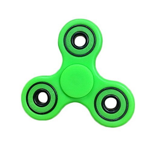 (Fidget Club) Tri Fidget Hand Spinner Toy,Stress Reducer Ultra Durable High Speed Ceramic Bearing Fidget Finger Toy Can Continue to Rotate for 1-3 minutes - Perfect for ADD / ADHD / Anxiety / Autism And Stress Relief Adult Children,Office Desk Gadget (All Green) (Fidget Club) Tri Fidget Hand Spinner Toy,Stress Reducer Ultra Durable High Speed Ceramic Bearing Fidget Finger Toy Can Continue to Rotate for 1-3 minutes - Perfect for ADD / ADHD / Anxiety / Autism And Stress Relief Adult Children,Office Desk Gadget (All Green)