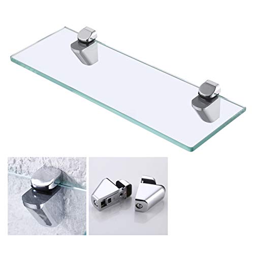KES 14 Pouces Bains Étagère En Verre 8MM-Épaisse Support Mural Rectangulaire, Poli, BGS3202S35