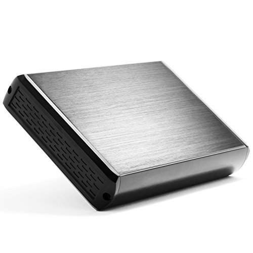 CSL - 3,5" (8,89cm) USB 3.0 (Super Speed) externes Festplatten (HDD) Gehäuse (Case) für SATA I / II | Aluminium | Optik Alu gebürtstet | kompatibel zu USB 2.0