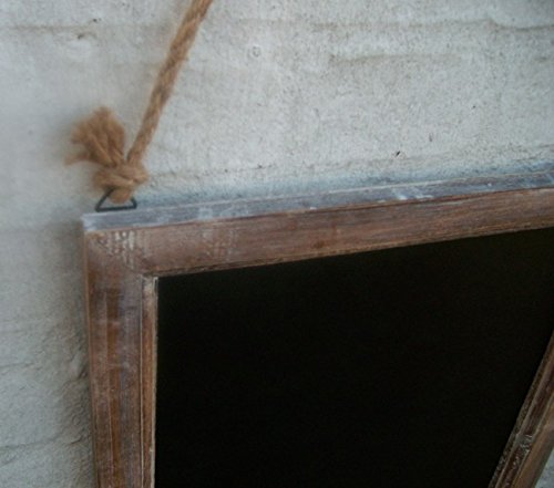 Wandtafel, Kreidetafel, Schreibtafel, Holzrahmen, Landhaus 44×37 cm - 4